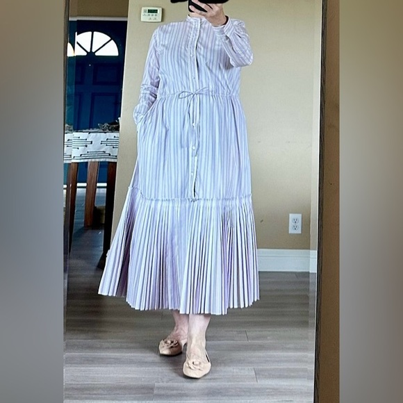 NWT Polo Ralph Lauren Pleated-Hem Drawstring Dress - Picture 7 of 8